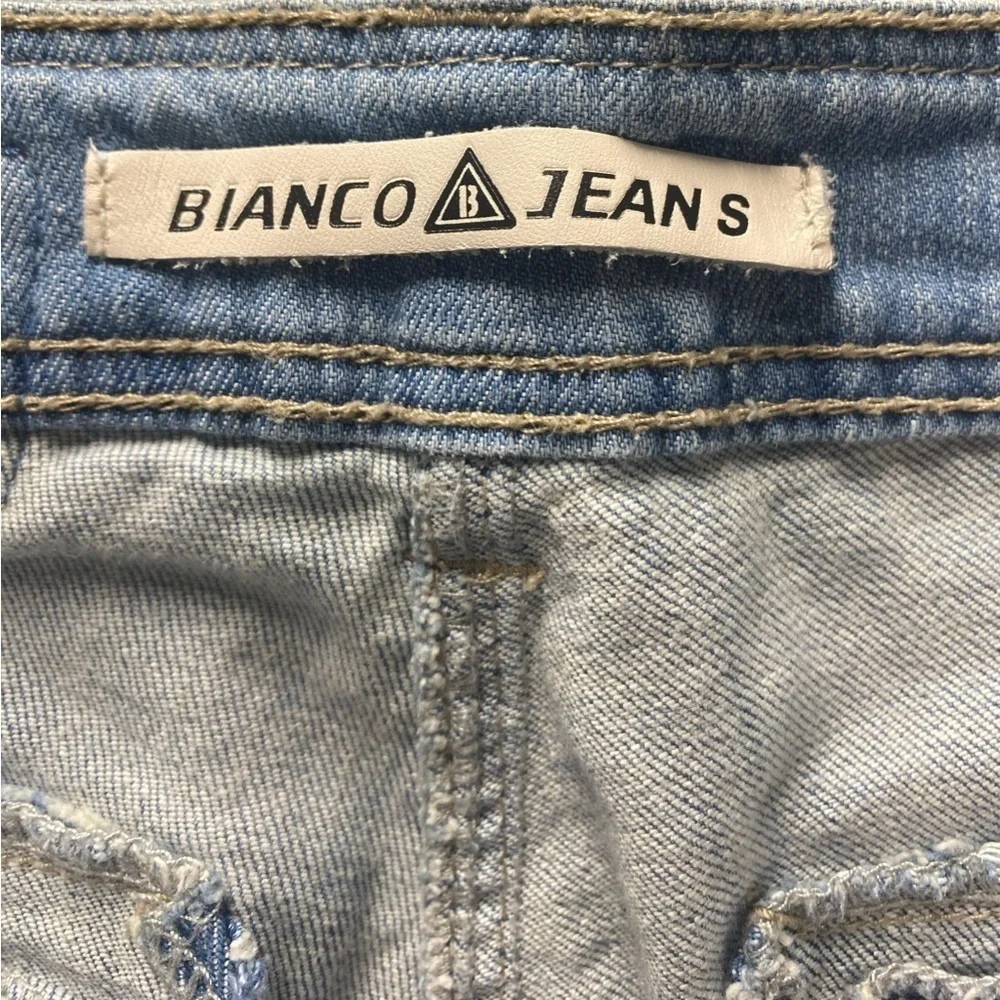 Bianco Shorts, Size 27, Denim w/Cuffs, 10.5” Long, 3” Inseam Pockets Vintage